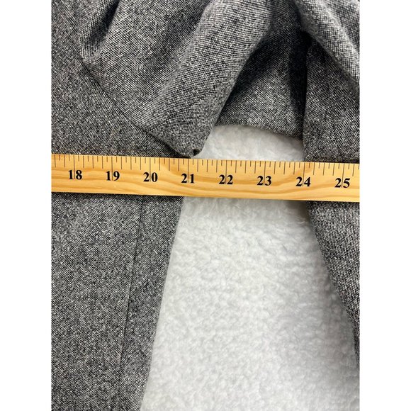 Ann Taylor Womens Peacoat Gray Double Breasted Stretch Collar Wool Blend 12 - Picture 3 of 9